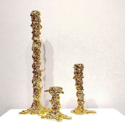 Golden Resin Candle Holder - Cake Pops Parties