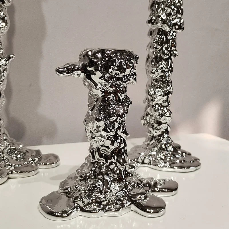 Golden Resin Candle Holder - Cake Pops Parties