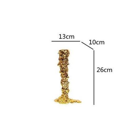 Golden Resin Candle Holder - Cake Pops Parties