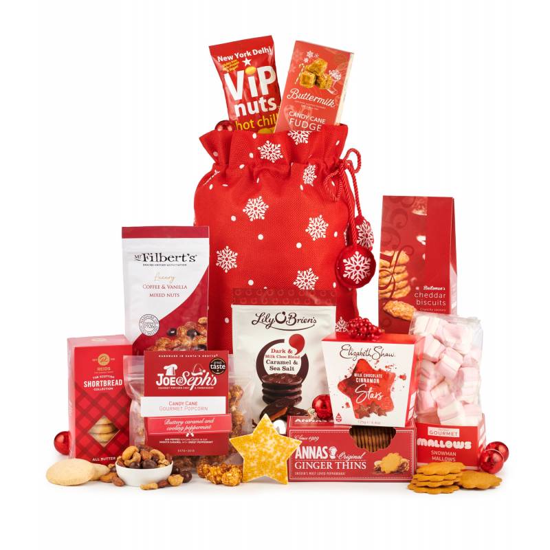 Sac de Noël de luxe : cadeau de partage festif | Sac de friandises des Fêtes