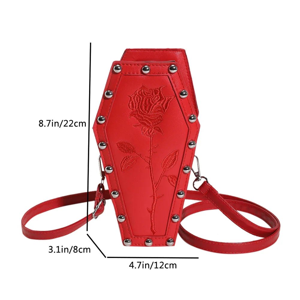 Gothic Coffin Crossbody Bag - Cake Pops Parties