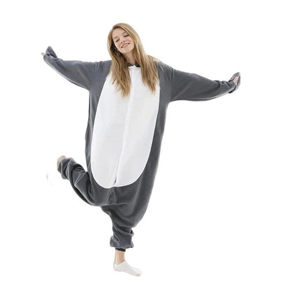 Grey Shark Kigurumi Pajamas - Cake Pops Parties