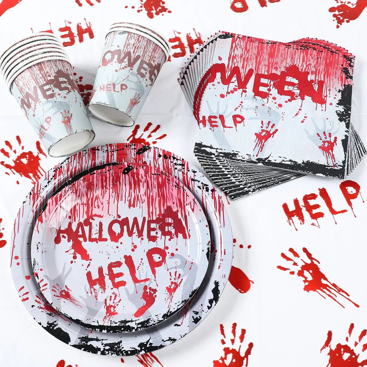 Halloween Blood Hand Party Tableware - Cake Pops Parties