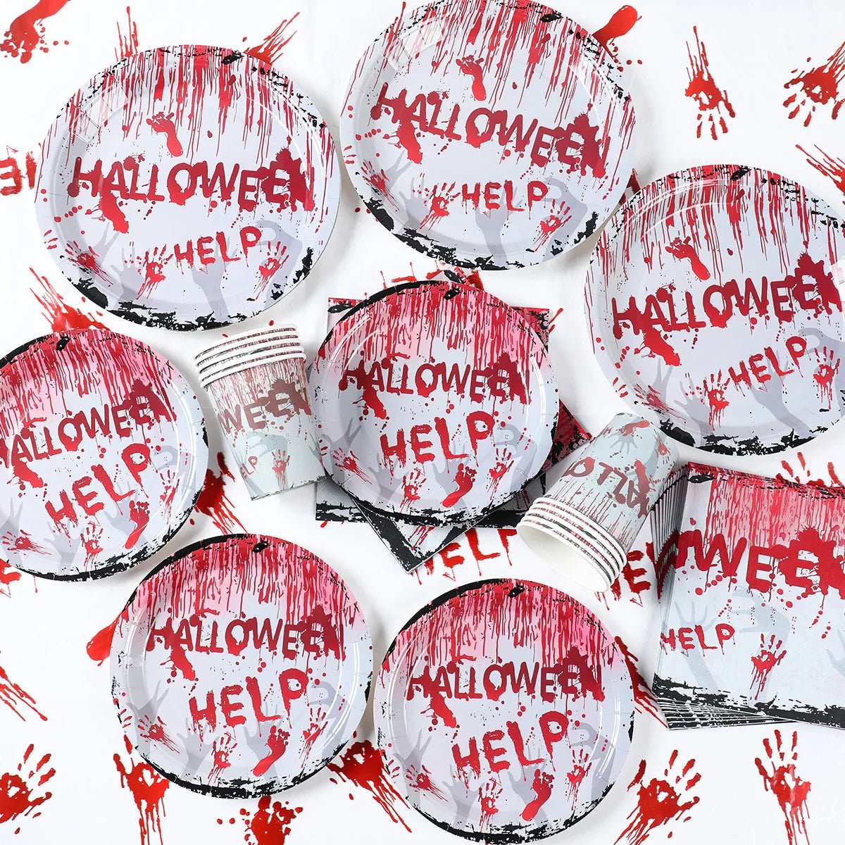 Halloween Blood Hand Party Tableware - Cake Pops Parties