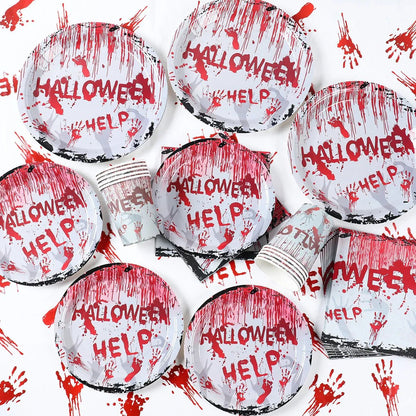 Halloween Blood Hand Party Tableware - Cake Pops Parties
