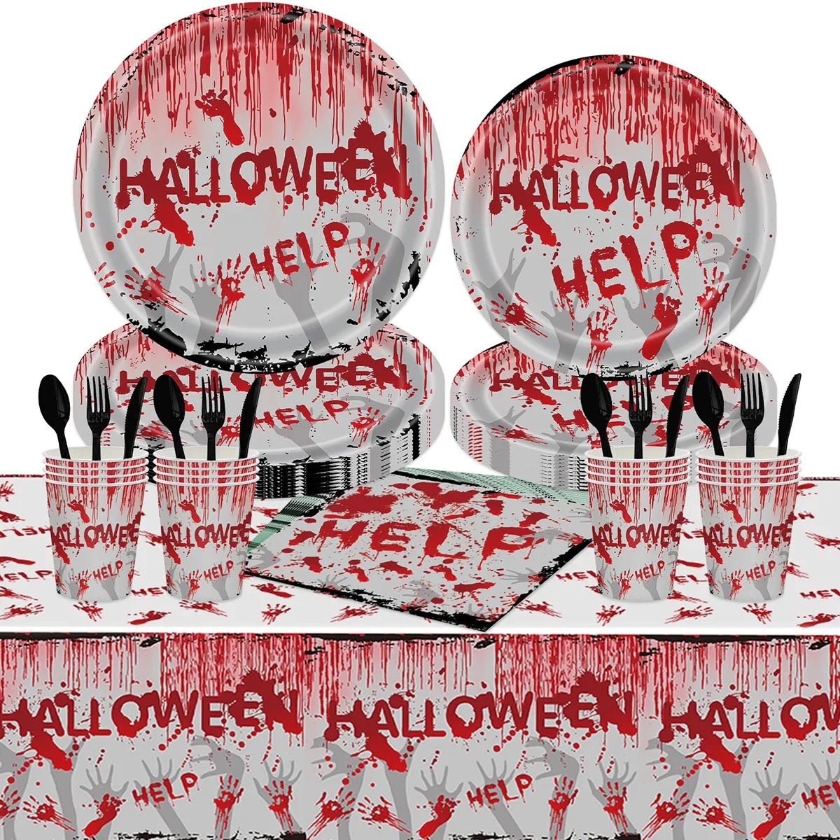 Halloween Blood Hand Party Tableware - Cake Pops Parties