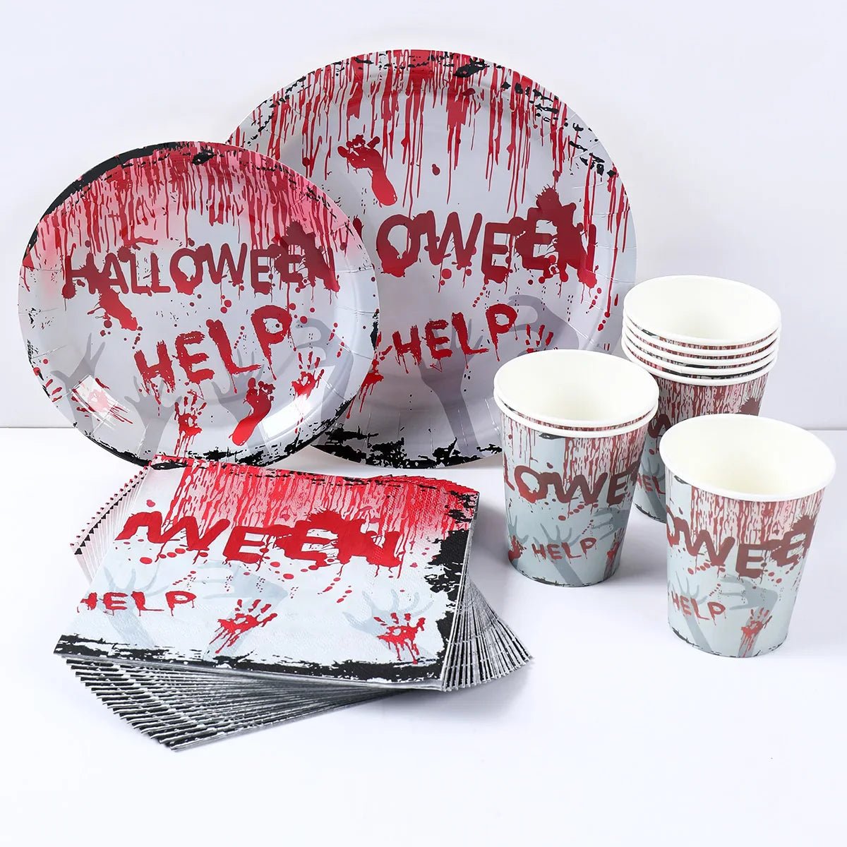 Halloween Blood Hand Party Tableware - Cake Pops Parties