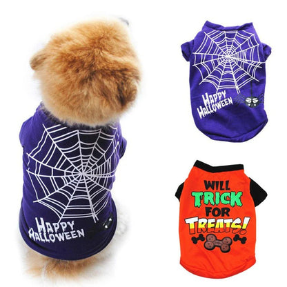 Halloween Dog Spider Web Sleeveless Pet Vest - Cake Pops Parties
