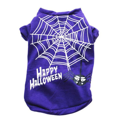 Halloween Dog Spider Web Sleeveless Pet Vest - Cake Pops Parties