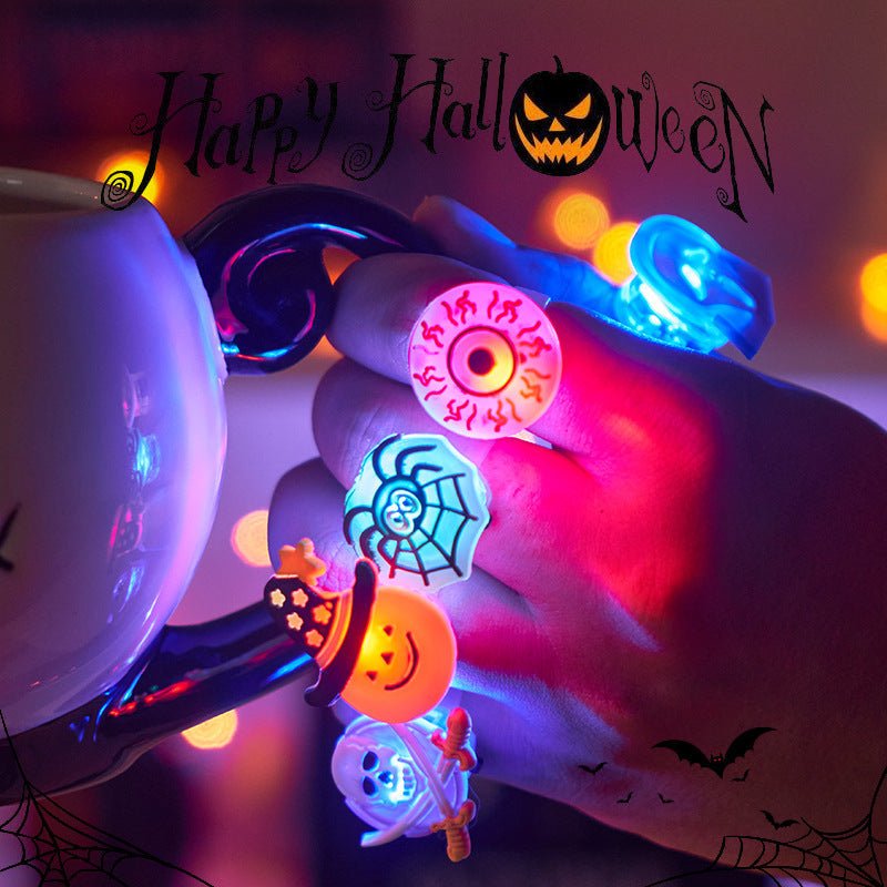Halloween Luminous Pumpkin Ring LED Light - Cake Pops Parties