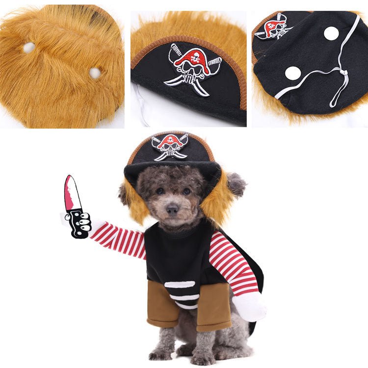 Halloween Pirate Pet Costume Set - Cake Pops Parties