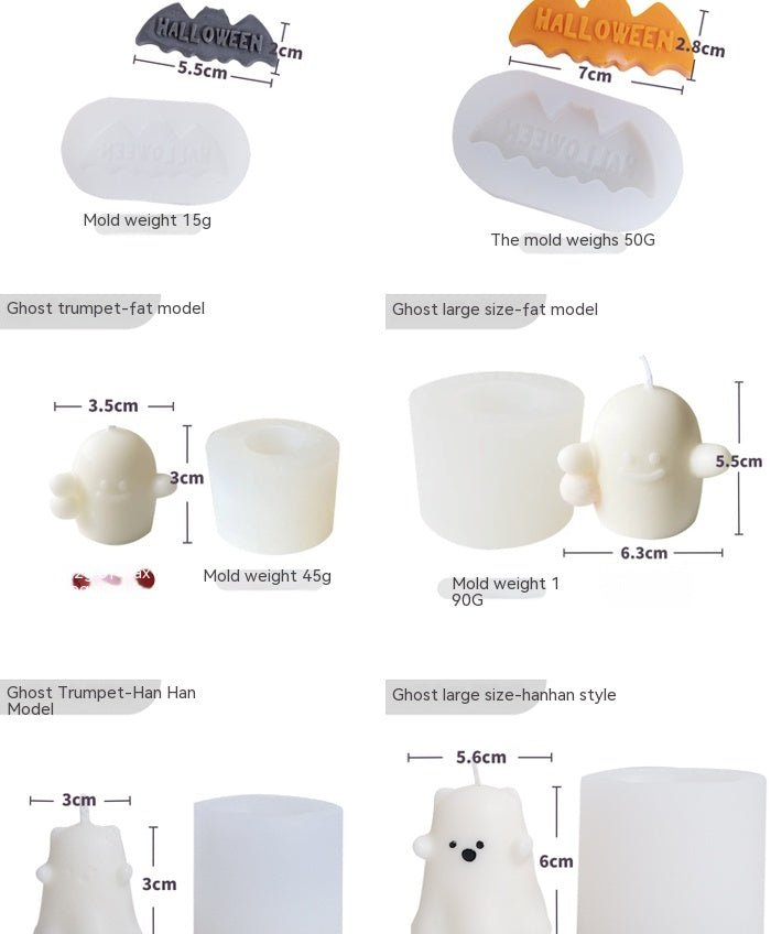 Halloween Silicone Candle Making Mold - Cake Pops Parties