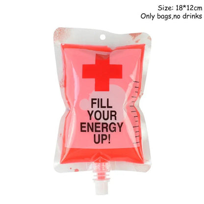 Halloween Skull Vampire Blood Drink Bags - Cake Pops Parties