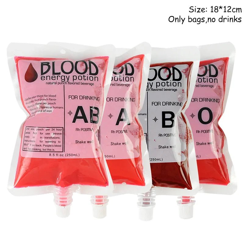 Halloween Skull Vampire Blood Drink Bags - Cake Pops Parties