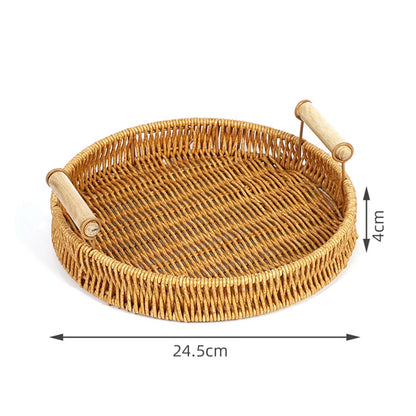 Hand - Woven Rattan Serving Baskets Set - Cake Pops Parties