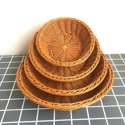 Hand - Woven Rattan Serving Baskets Set - Cake Pops Parties