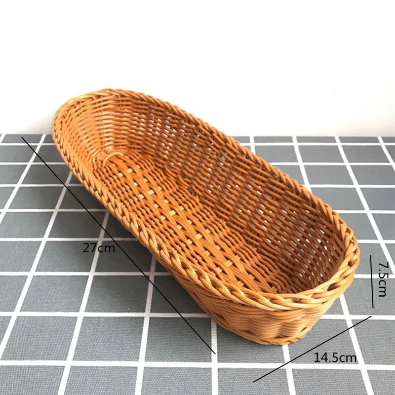 Hand - Woven Rattan Serving Baskets Set - Cake Pops Parties
