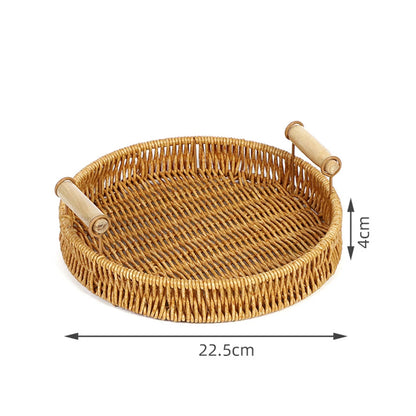 Hand - Woven Rattan Serving Baskets Set - Cake Pops Parties