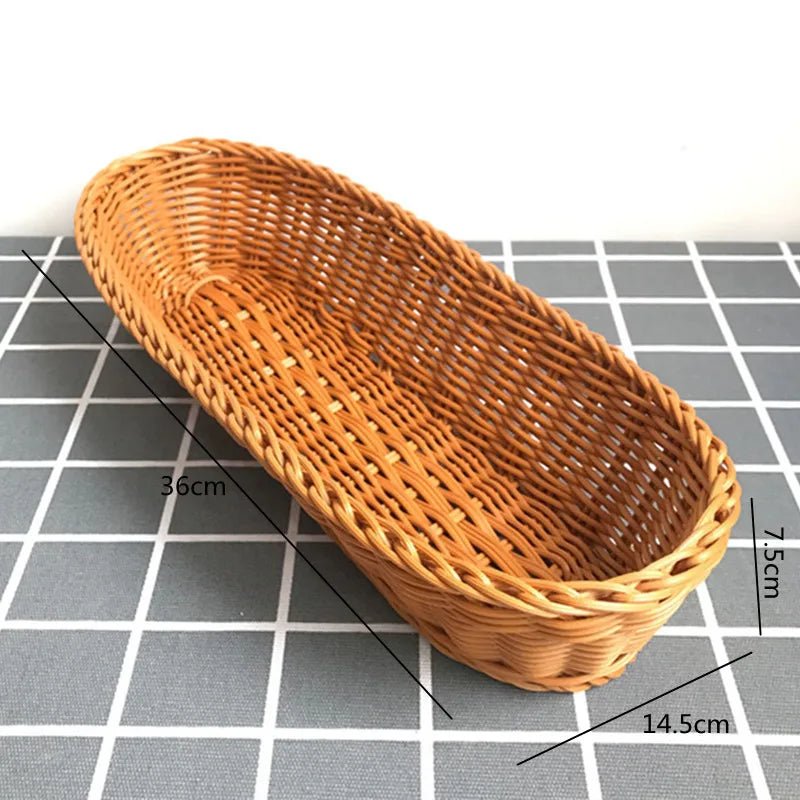 Hand - Woven Rattan Serving Baskets Set - Cake Pops Parties