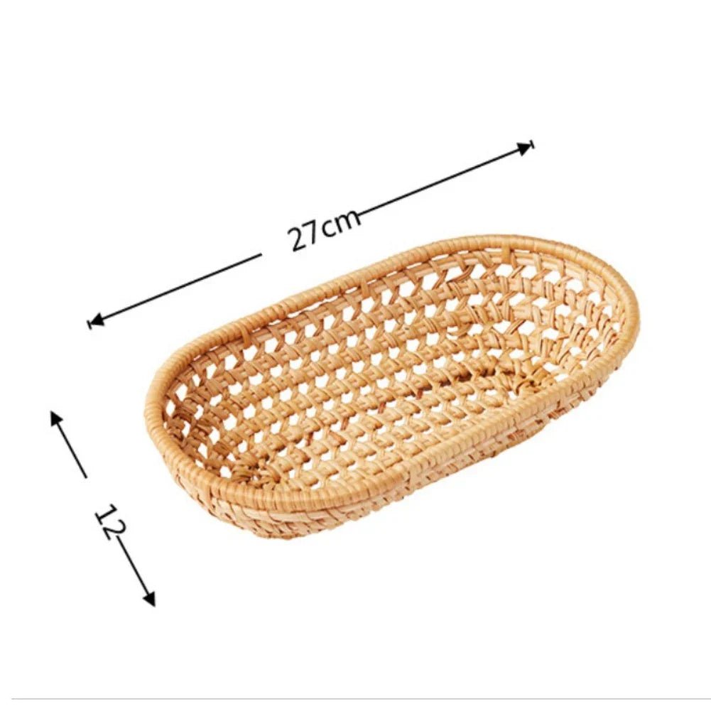 Handwoven Rattan Storage Tray Set - Cake Pops Parties