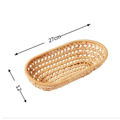 Handwoven Rattan Storage Tray Set - Cake Pops Parties