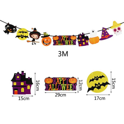 Happy Halloween Banner Garland - Cake Pops Parties