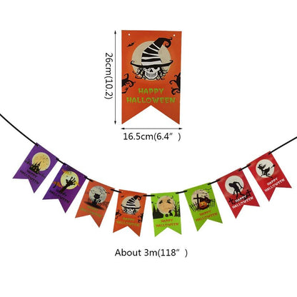 Happy Halloween Banner Garland - Cake Pops Parties
