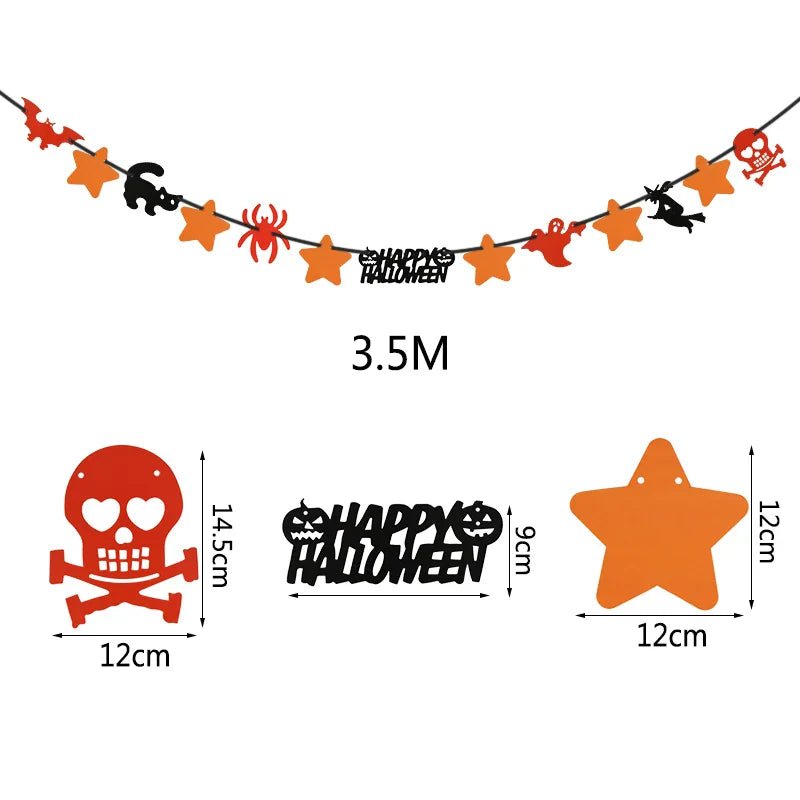 Happy Halloween Banner Garland - Cake Pops Parties