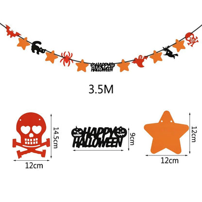 Happy Halloween Banner Garland - Cake Pops Parties
