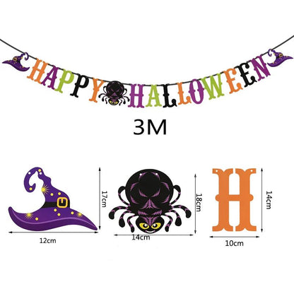 Happy Halloween Banner Garland - Cake Pops Parties