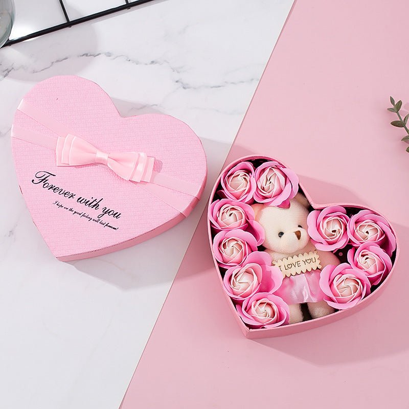 Heart - Shaped Rose Red Gift Box - Cake Pops Parties