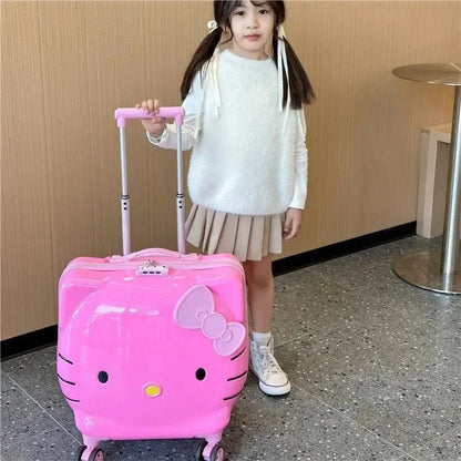 Hello Kitty 20" Suitcase & 14" Cosmetic Case Kids Travel Set Gift - Cake Pops Parties