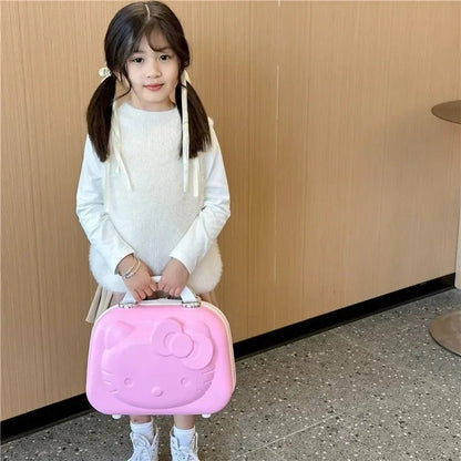 Hello Kitty 20" Suitcase & 14" Cosmetic Case Kids Travel Set Gift - Cake Pops Parties
