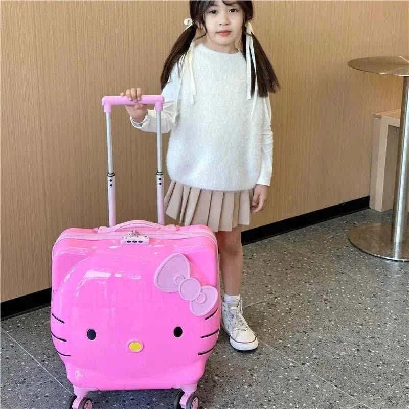 Hello Kitty 20" Suitcase & 14" Cosmetic Case Kids Travel Set Gift - Cake Pops Parties
