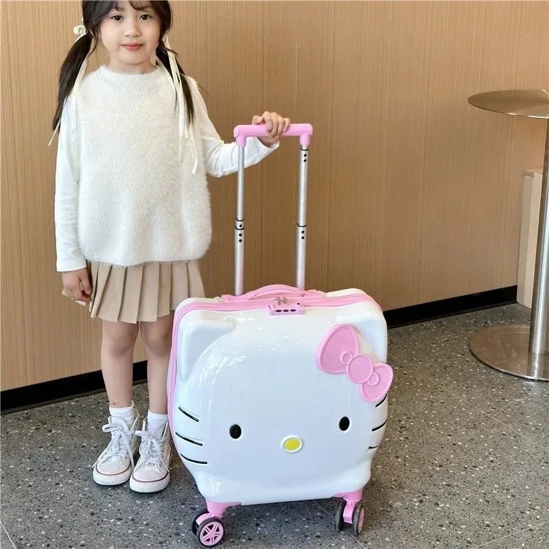 Hello Kitty 20" Suitcase & 14" Cosmetic Case Kids Travel Set Gift - Cake Pops Parties