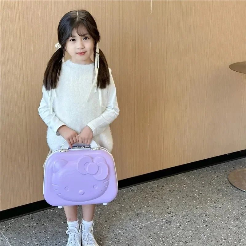 Hello Kitty 20" Suitcase & 14" Cosmetic Case Kids Travel Set Gift - Cake Pops Parties