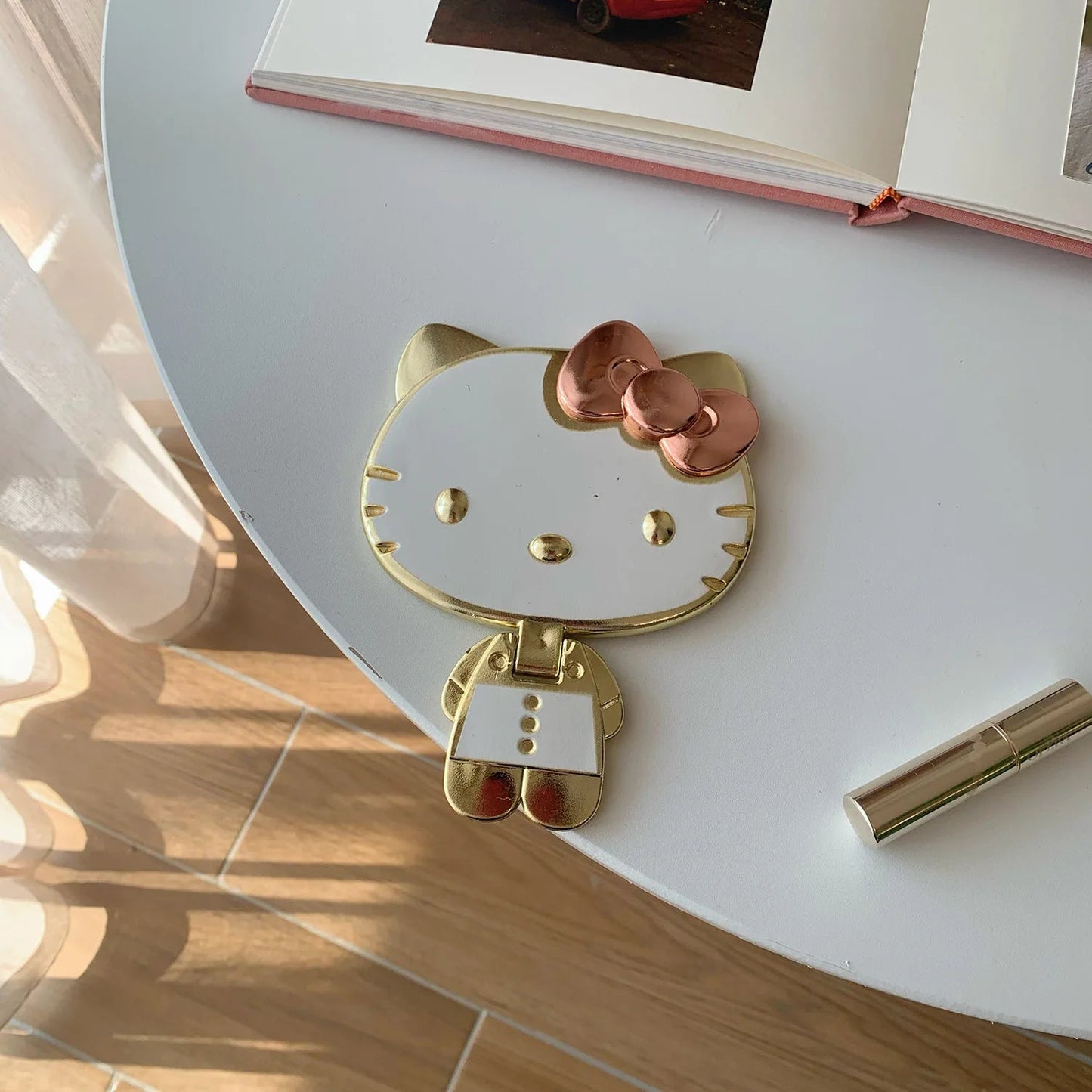 Hello Kitty 3D Folding Mirror Portable Kawaii Handheld Makeup - Cake Pops Parties