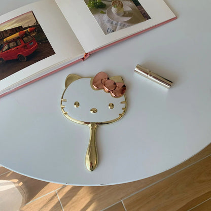 Hello Kitty 3D Folding Mirror Portable Kawaii Handheld Makeup - Cake Pops Parties