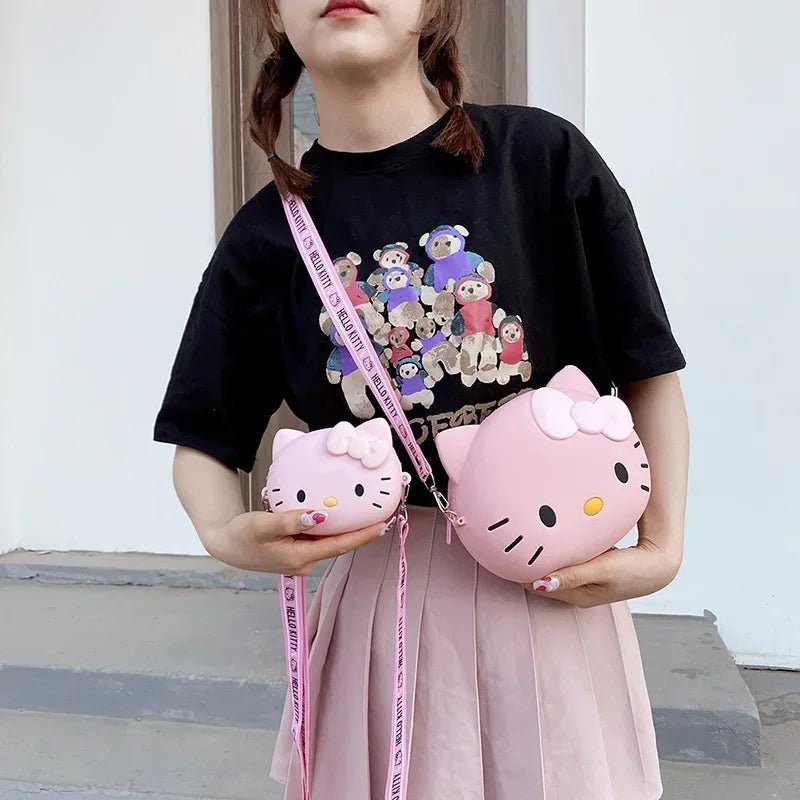Hello Kitty 3D Silicone Crossbody Bag - Kawaii Phone Purse for Women - Cake Pops Parties