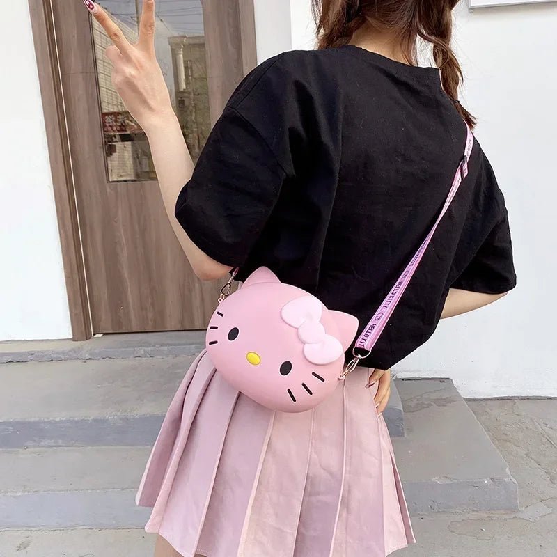 Hello Kitty 3D Silicone Crossbody Bag - Kawaii Phone Purse for Women - Cake Pops Parties