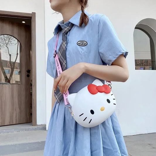 Hello Kitty 3D Silicone Crossbody Bag - Kawaii Phone Purse for Women - Cake Pops Parties