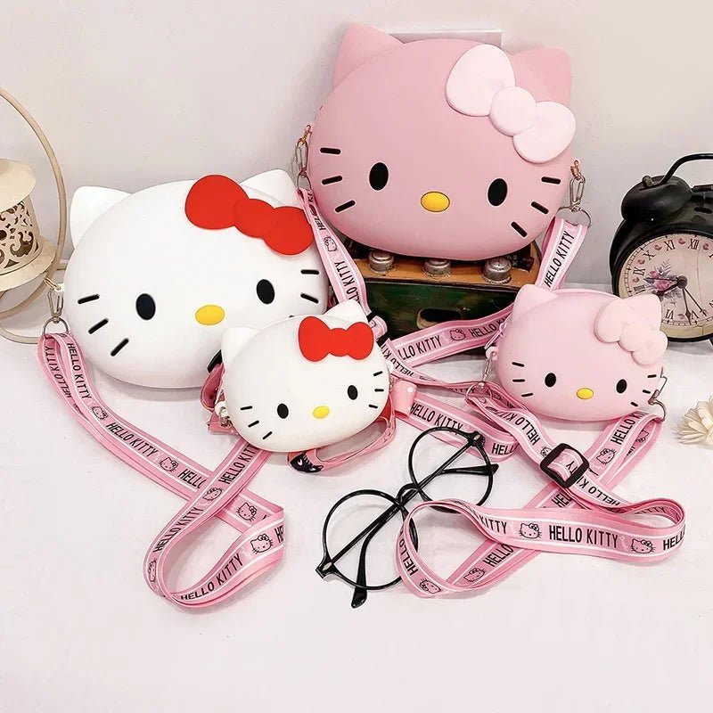 Hello Kitty 3D Silicone Crossbody Bag - Kawaii Phone Purse for Women - Cake Pops Parties