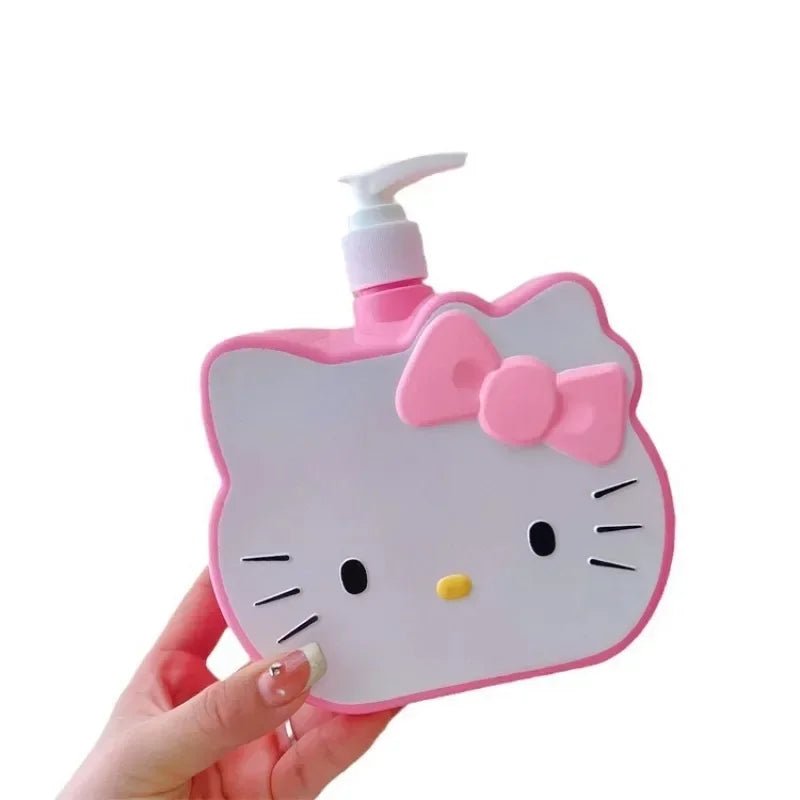 Hello Kitty 750ml Liquid Dispenser Travel Portable Press Bottle - Cake Pops Parties