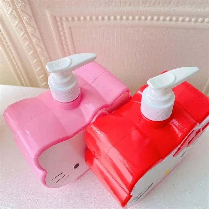 Hello Kitty 750ml Liquid Dispenser Travel Portable Press Bottle - Cake Pops Parties