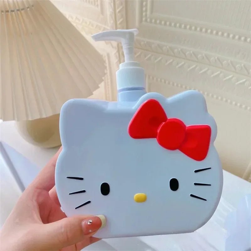 Hello Kitty 750ml Liquid Dispenser Travel Portable Press Bottle - Cake Pops Parties