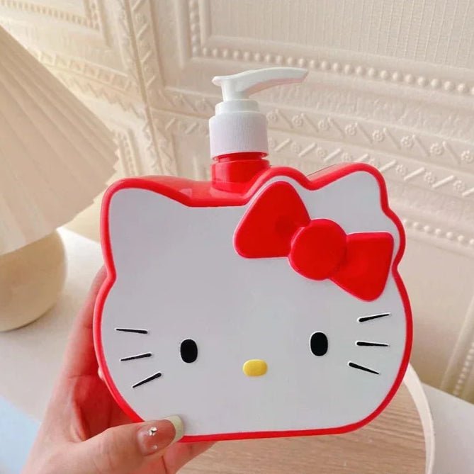 Hello Kitty 750ml Liquid Dispenser Travel Portable Press Bottle - Cake Pops Parties
