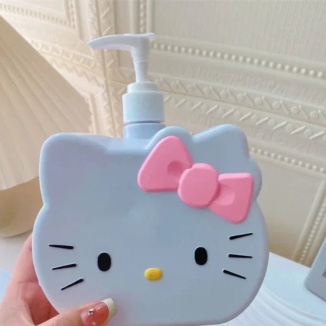 Hello Kitty 750ml Liquid Dispenser Travel Portable Press Bottle - Cake Pops Parties