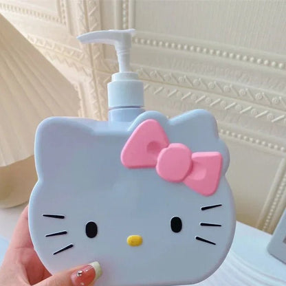 Hello Kitty 750ml Liquid Dispenser Travel Portable Press Bottle - Cake Pops Parties