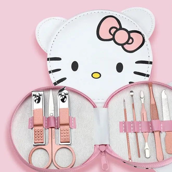 Hello Kitty 8 - Piece Nail Clipper Set | Cute Portable Manicure Gift - Cake Pops Parties