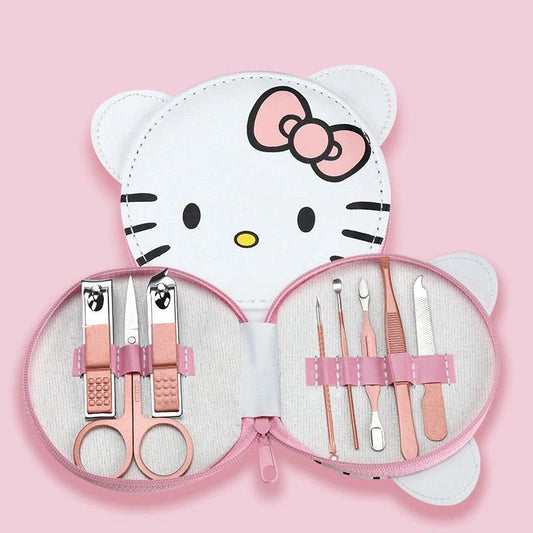 Hello Kitty 8 - Piece Nail Clipper Set | Cute Portable Manicure Gift - Cake Pops Parties